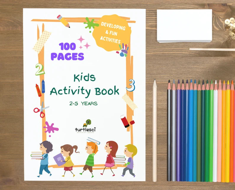 Printable Kids Activity Book - 100 Fun Pages
