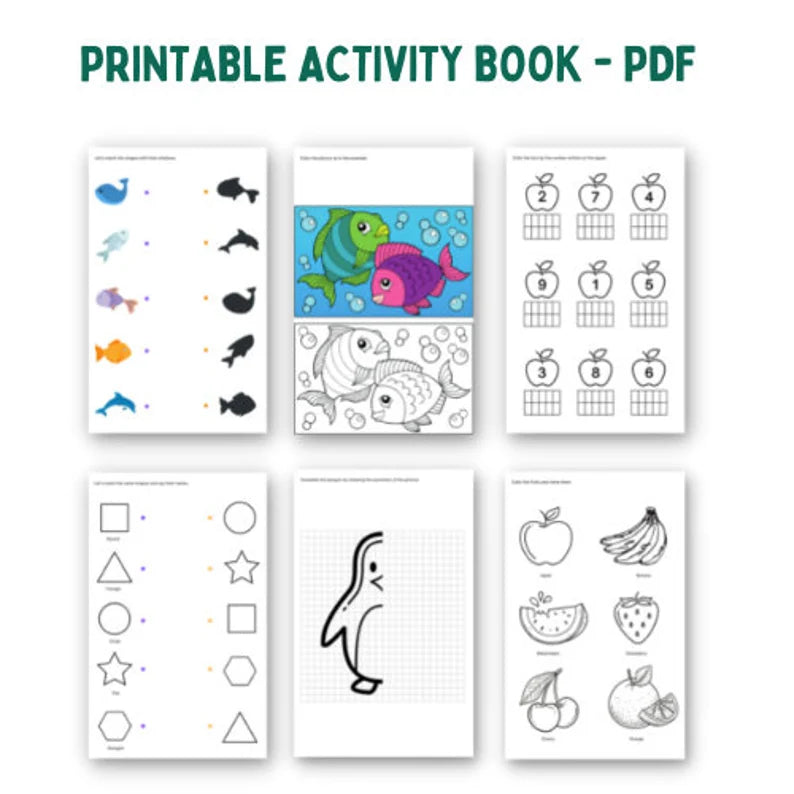 Printable Kids Activity Book - 100 Fun Pages