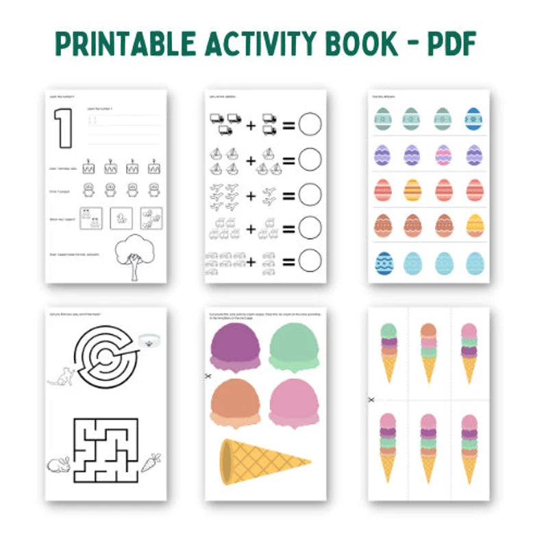 Printable Kids Activity Book - 100 Fun Pages