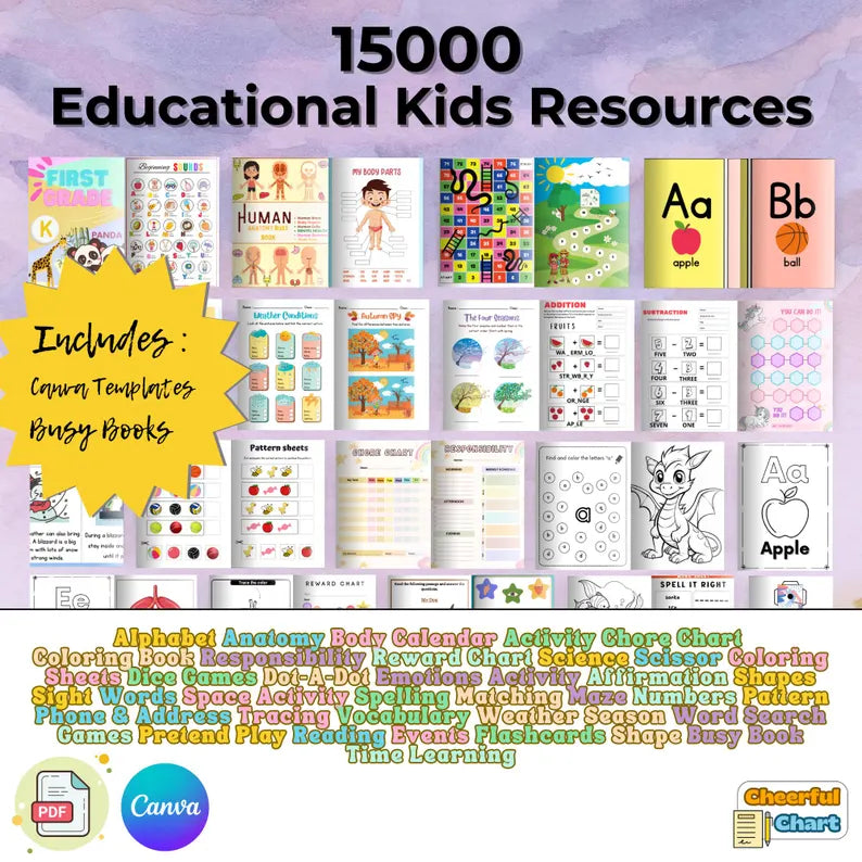 Massive Kids Learning Bundle - 15,000 Printable Resources