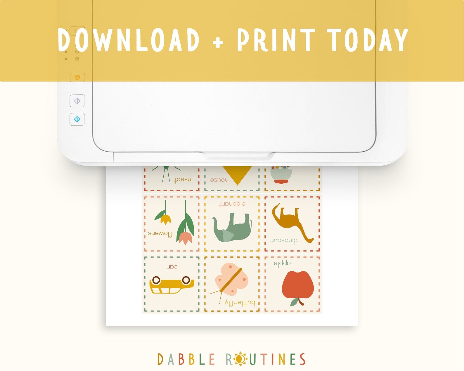 Alphabet Matching Game – Printable
