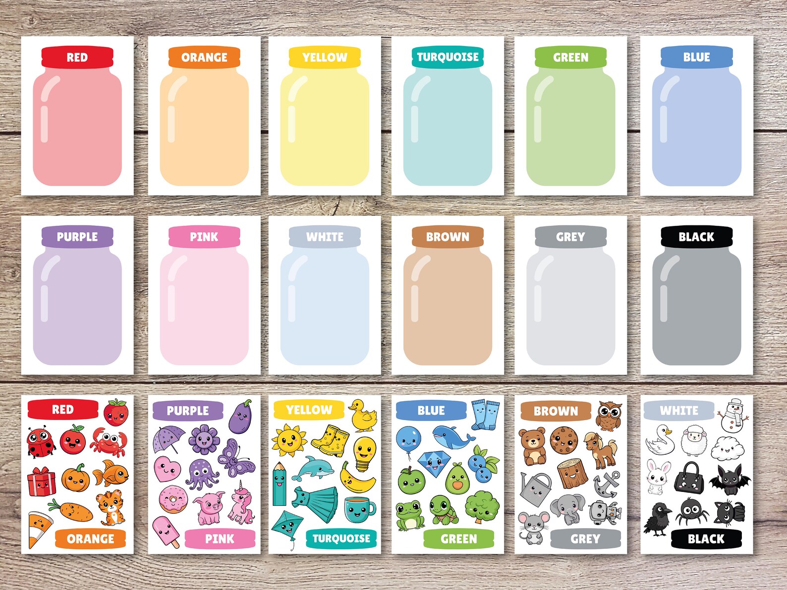 Color Sorting Activity for Preschoolers