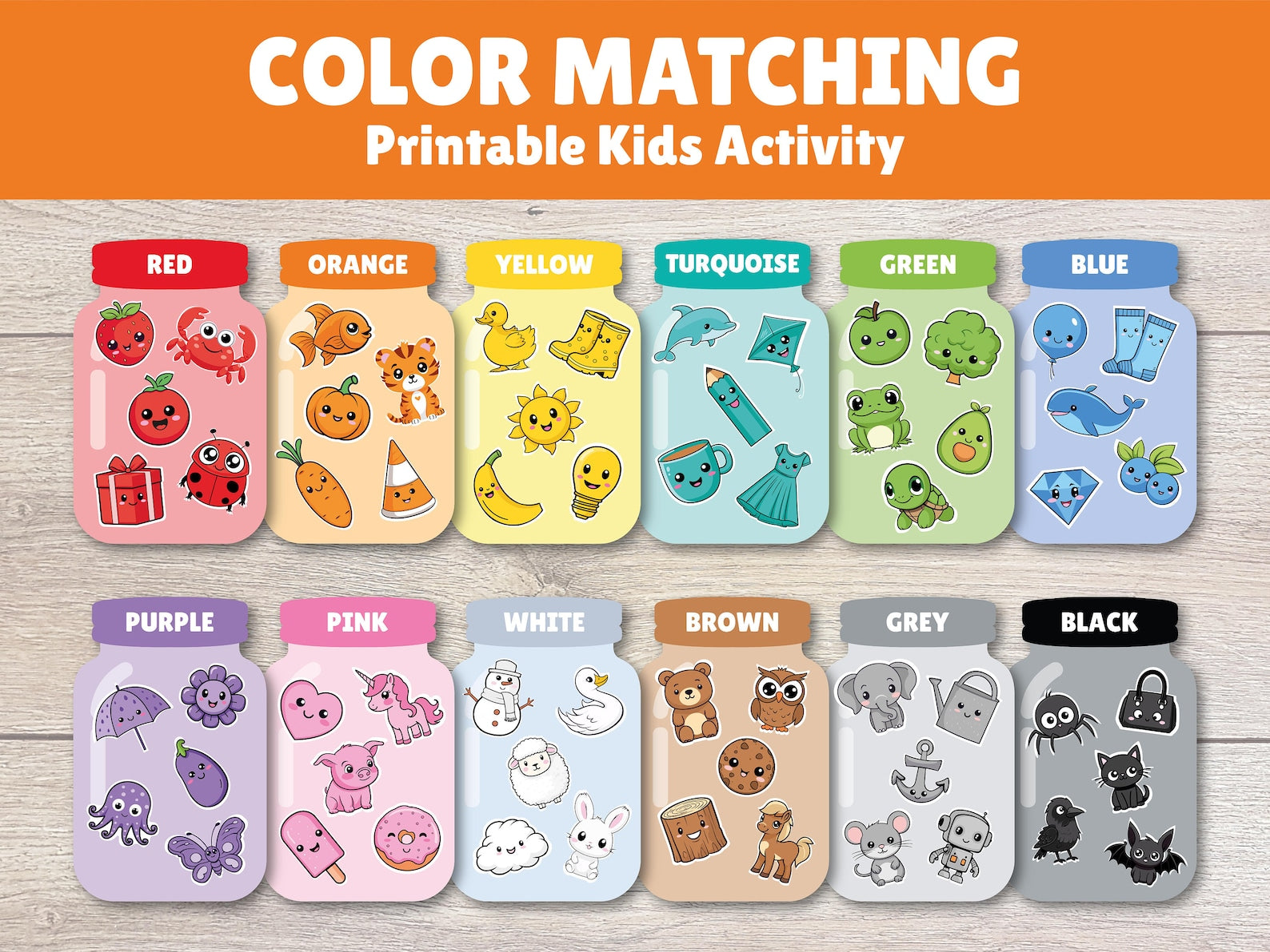 Color Sorting Activity for Preschoolers