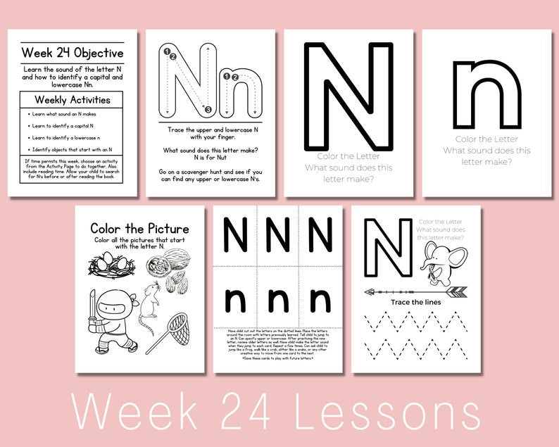 Preschool Curriculum Printable – 36-Week Homeschool Program