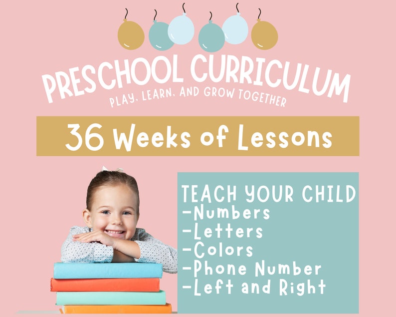Preschool Curriculum Printable – 36-Week Homeschool Program