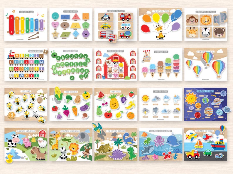 Busy Book Printable for Kids – 100+ Pages of Educational Activities (PDF Download